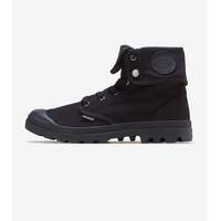 Palladium Men's Baggy Canvas High Top Shoes Canvas Sneakers Boots - Black/Black
