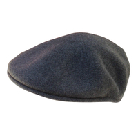 KANGOL 504 Wool Ivy Cap Mens Warm Winter Flat Classic Hat - Dark Flannel