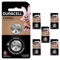 12x Duracell CR2032 Battery Lithium 3V Battery