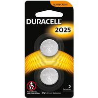 2x Duracell CR2025 Batteries Lithium 3V Battery Security 2025