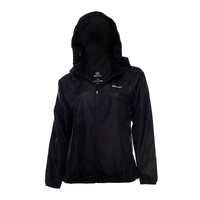 SRC Activate Womens Sports Jacket w Hood Warm Up Gym Tennis - Black