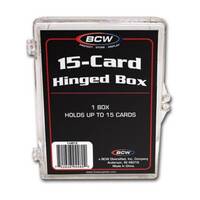 BCW 15 Card Hinged Playing Card Box Collect Storage Collector Holder
