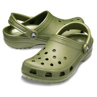 Crocs Classic Clogs Roomy Fit Sandal Clog Sandals Slides Waterproof - Army Green