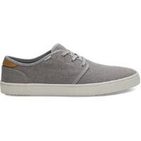 TOMS Drizzle Heritage Canvas Mens Carlo Sneaker Casual Shoes - Grey
