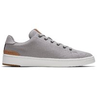 TOMS Mens Canvas Casual Shoes Lace Up Sneakers - Grey 