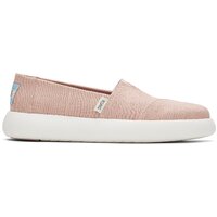 TOMS Womens Canvas Slip On Shoes Sneakers Flats Alpargata Espadrilles - Dusty Pink