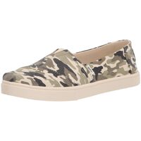 TOMS Women's Alpargata Cupsole Casual Canvas Shoes Slip On - Dirty Olive Camouflage Print