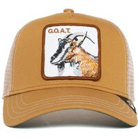 Goorin Brothers Mens Baseball Trucker Cap Hat Snapback The Goat - Khaki