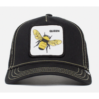 Goorin Brothers Mens Baseball Trucker Cap Hat Snapback The Queen Bee - Black