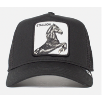 Goorin Brothers Mens Baseball Trucker Cap Hat Snapback The Stallion - Black