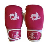 Rock Set of 2 Boxing Gloves MMA Training Fight Punch Bag Sparring Kickboxing 10oz