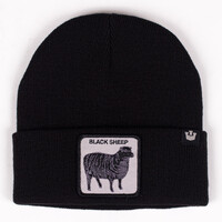 Goorin Sheep for Brains Beanie Hat Warm Winter Ski Animal Series - Black