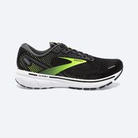 Brooks Mens Ghost 14 Sneakers Athletic Road Running Shoes - Black/Green