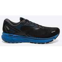 Brooks Mens Wide 2E Ghost 14 Sneakers Shoes Athletic Running - Black/Blue
