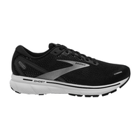 Brooks Mens Wide Ghost 14 Sneakers Shoes Athletic Road Runners - Black/White