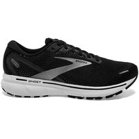 Brooks Ghost 14 Mens Neutral Shoes Runners Sneakers Width (D)  - Black/White/Silver 