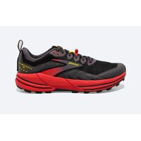 Brooks Mens Cascadia 16 Sneakers Shoes Athletic Trail Running - Black/Red