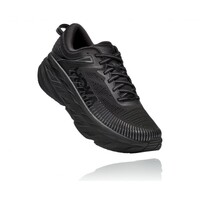 Hoka Mens Bondi 7 Sneakers Athletic Lightweight Runners Shoes - Black/Black