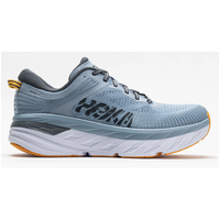 Hoka Mens Bondi 7 Sneakers Runners Comfortable Shoes - Blue Fog/Castlerock