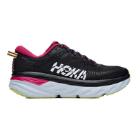 Hoka Womens Bondi 7 Sneakers Runners Shoes - Blue Graphite/Festival Fuchsia