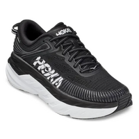 Hoka Womens Bondi 7 Lightweight Sneakers Runners Shoes Size US 10 -  Black/White
