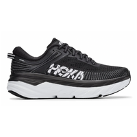 Hoka Womens Bondi 7 Wide Sneakers Runners Comfort Shoes Athletic - Black/White