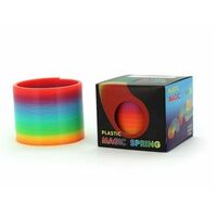 Rainbow Color Neon Colours Magic Spring Slinky Slinkie Psychedelic Kids Toy