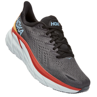 Hoka Mens Clifton 8 Sneakers Running Athletic Shoes - Anthracite/Castlerock