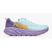 Hoka Womens Rincon 3 Running Shoes Sneakers Runners - Blue Glass / Chalk Violet