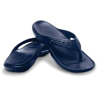 Crocs Baya Light Cozy Flat Flip Flops Thongs - Deep Blue