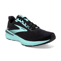 Brooks Womens Launch GTS 8 Sneakers Shoes Road Running - Black Ebony/Blue Tint