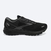 Brooks Womens Wide Ghost 14 Athletic Sneakers Shoes Road Runners - Black