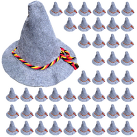 50x Adult Bavarian Beer Hat Oktoberfest German Octoberfest Costume Wizard