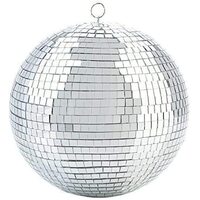 30cm Disco Mirror Ball DJ Light Shiny Silver Dance Party Stage Lighting Eve