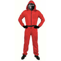 Adult Squid Game Costume Guard Tracksuit Halloween Cosplay Red 