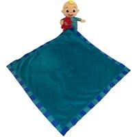 CoCoMelon Plush Blanket Comforter Kids Children w/ Toy - Blue (51x51cm)