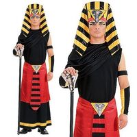EGYPTIAN PHARAOH COSTUME Ramses The King of Egypt Adult Tut Halloween Lord