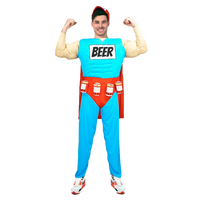 The Simpsons Duffman Duff Man Beer Muscle Classic Mens Adult Costume Oktoberfest