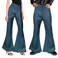 70s Flares Denim Look Jeans 1970s Flared Pants Mens Ladies Unisex 70's Dancer