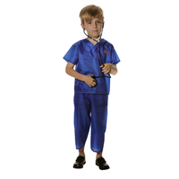 Boys SURGEON DOCTOR Costume Book Week Kids Uniform Children's Scrubs