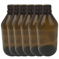 12x 600ml Brown Glass Bottle Plinking Shooting Target Practice without Lids/Caps