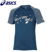 Asic's Mens Club Graphic Short Sleeve Tennis Top Sports Workout