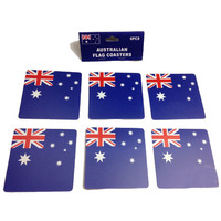 6pcs AUSTRALIA FLAG COASTERS Placemat Table Drinks Wine Beer Holder Souvenir