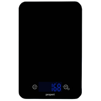 Propert 5kg Slimline Glass Soft Touch Digital Scale Electronic Weight - Black