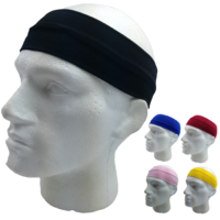 3pc Set Plain Headband Elastic Stretch Sports Yoga Hair Band Unisex Wide Wrap