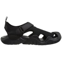 Crocs Mens Swiftwater Water Sandals Waterproof Shoes - Black/Black