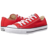 Converse Unisex Chuck Taylor Canvas Shoes All Star Ox Lo Casual Flats - Red