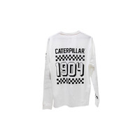 Caterpillar Long Sleeve Top Limited Edition T Shirt - White