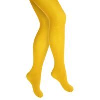 PANTYHOSE Tights Stockings Hosiery Womens Ladies Plain Colours - Yellow - One Size Fits Most