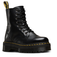 Dr. Martens Women's Jadon 8" Leather Boots Shoes Platform Style - Black